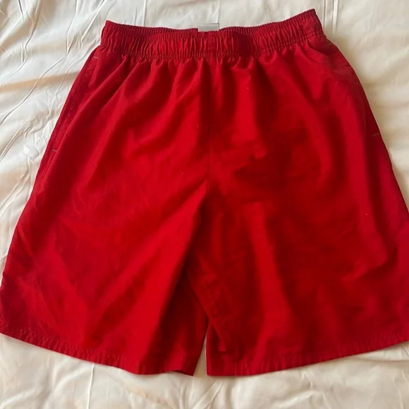 Red Nike Swim shorts L - Picture 2 of 5